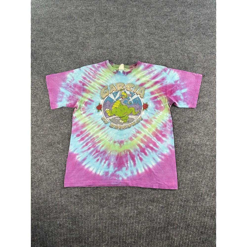 Vintage Jerry Garcia 1987 Broadway Tie Dye Shirt Large Single Stitch Deadhead